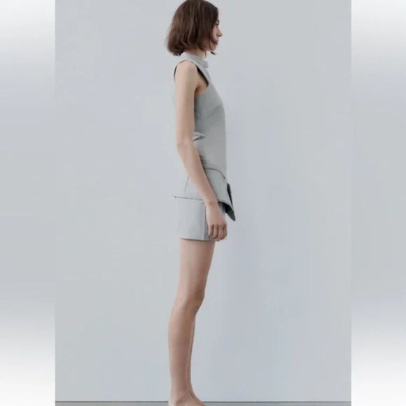 ZARA BELTED SHORT DRESS WITH POCKETS - Picture 2 of 10